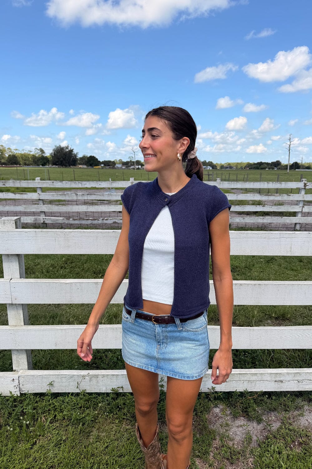 Blair Top | Navy / XS/S