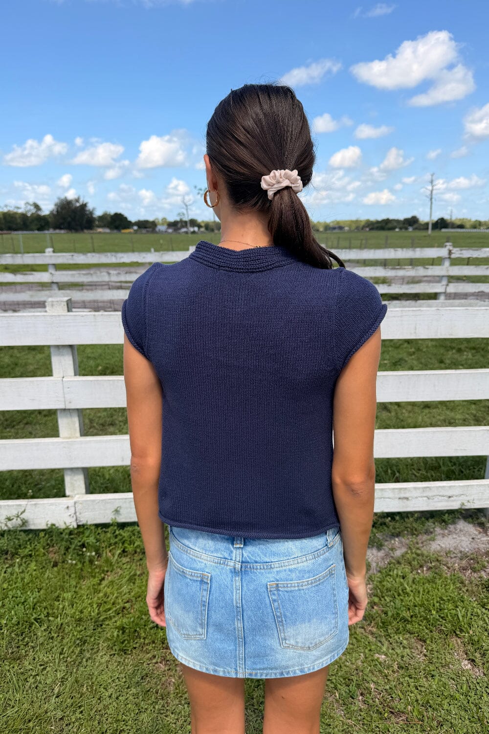 Blair Top | Navy / XS/S