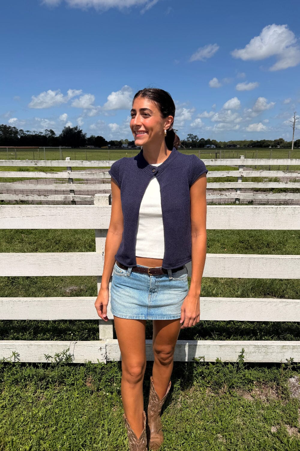 Blair Top | Navy / XS/S
