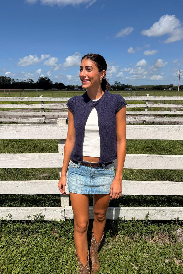 Blair Top | Navy / XS/S