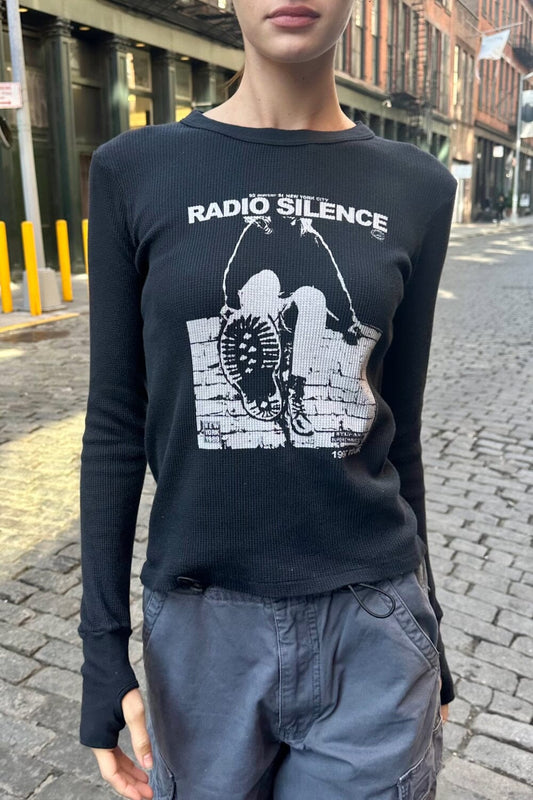 Tori Radio Silence Thermal Top | Faded Black / XS/S
