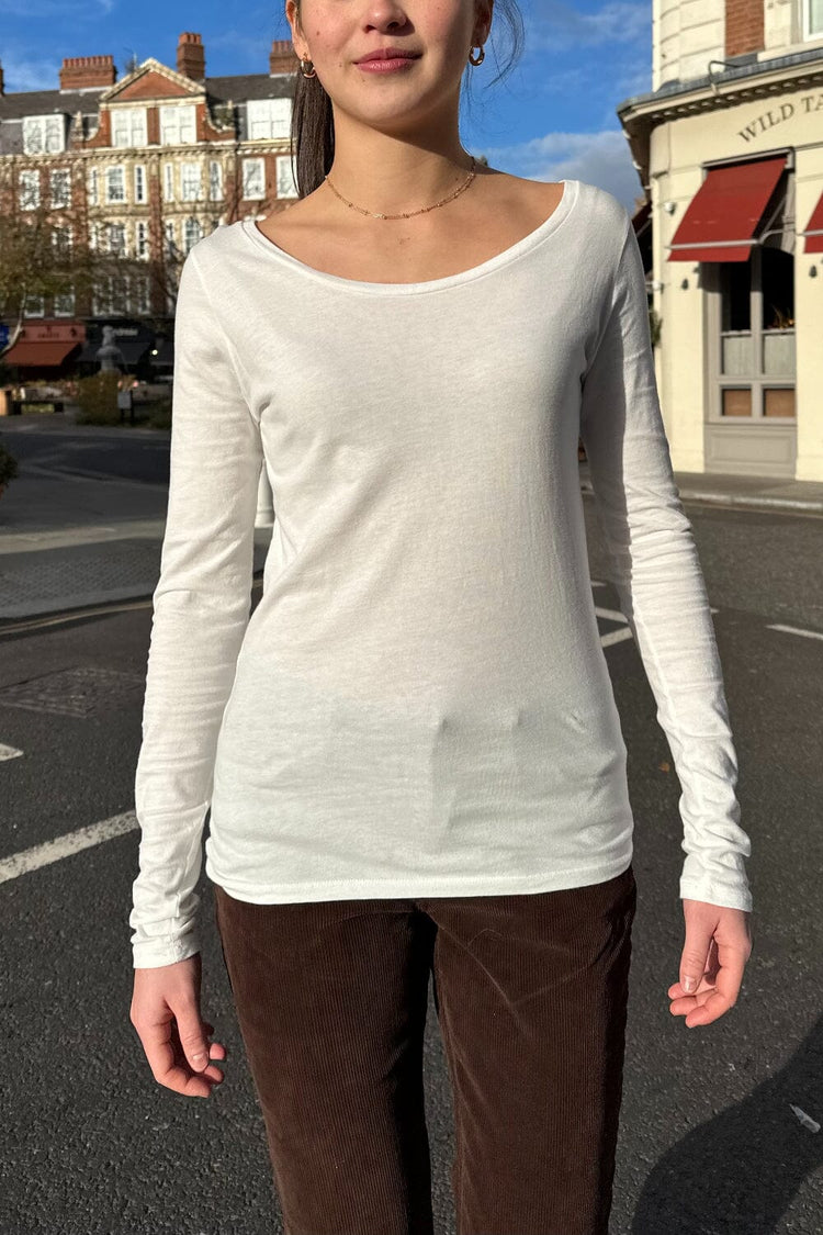 Tori Basic Cotton Top | White / XS/S