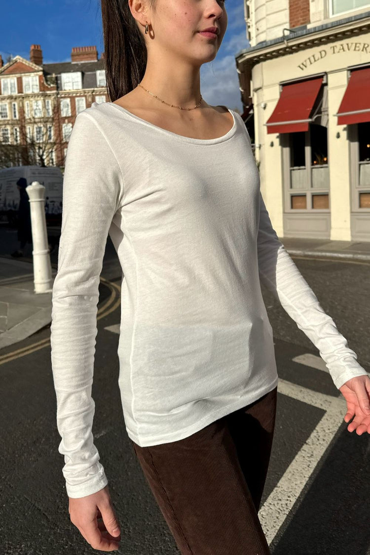 Tori Basic Cotton Top | White / XS/S