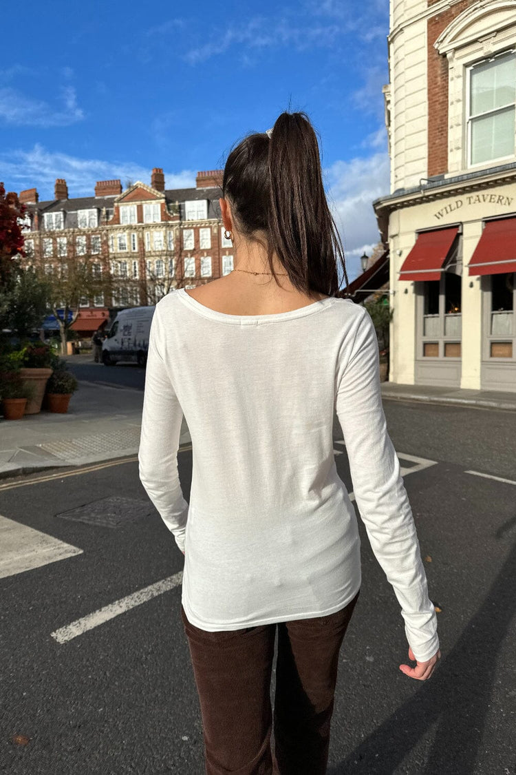 Tori Basic Cotton Top | White / XS/S