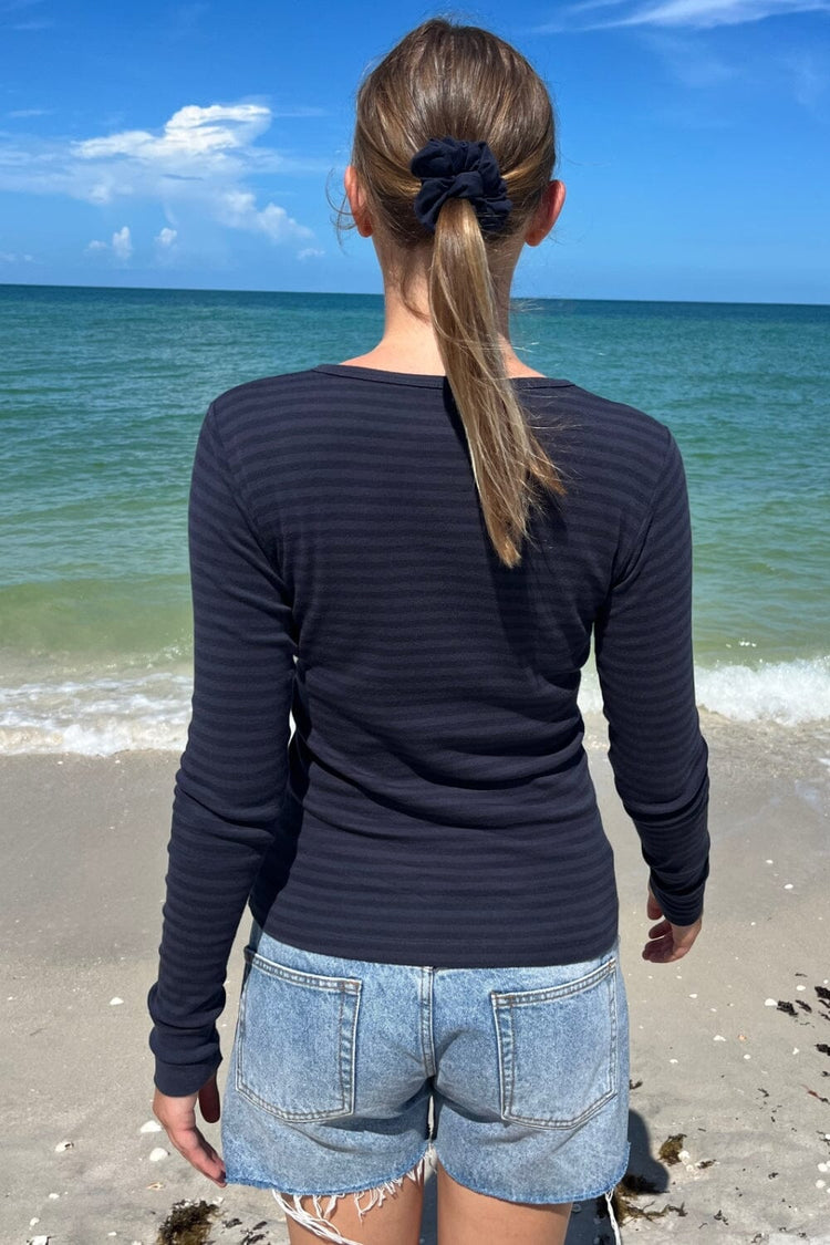 Tori Striped Top | Faded Navy Stripes / XS/S