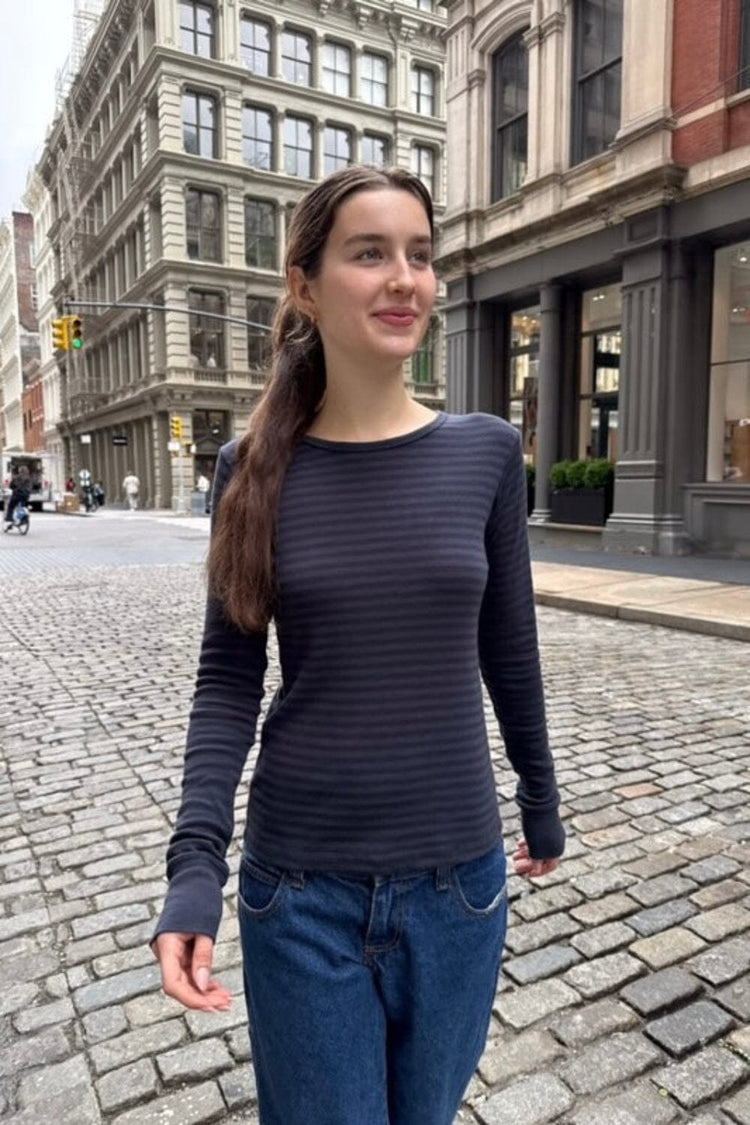 Tori Striped Top | Faded Navy Stripes / XS/S
