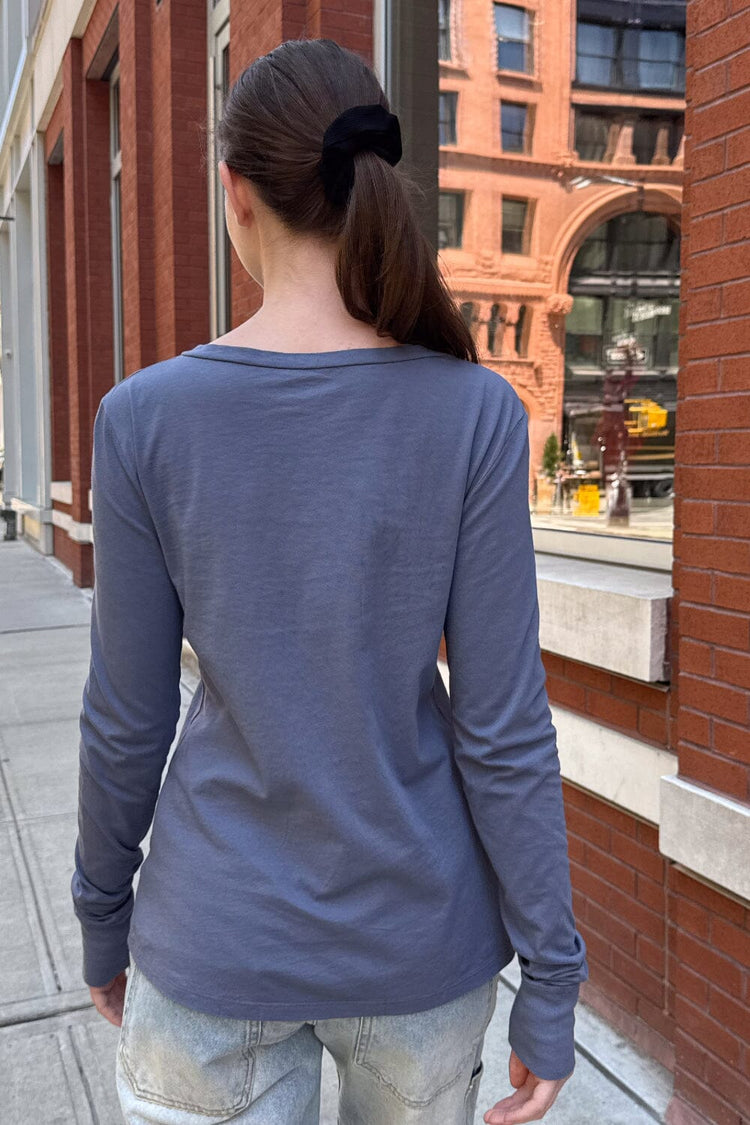 Tori Top | Faded Navy Blue / S