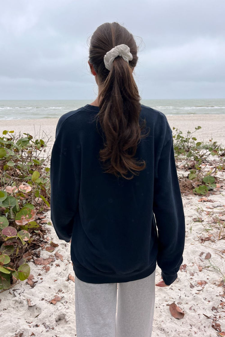 Erica American Flag Sweatshirt | Navy Blue / Oversized Fit