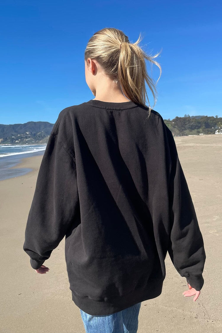 Erica Oversized Sweatshirt | Faded Black / Oversized Fit