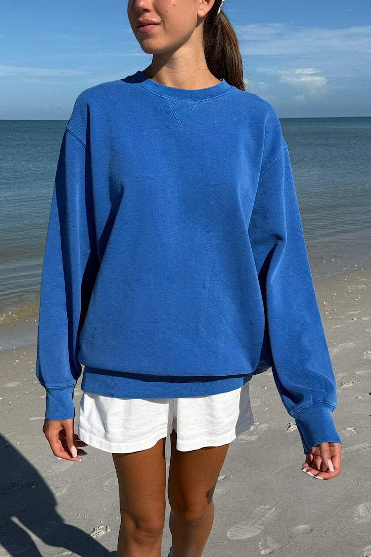 Erica Oversized Sweatshirt | Steel Blue / Oversized Fit