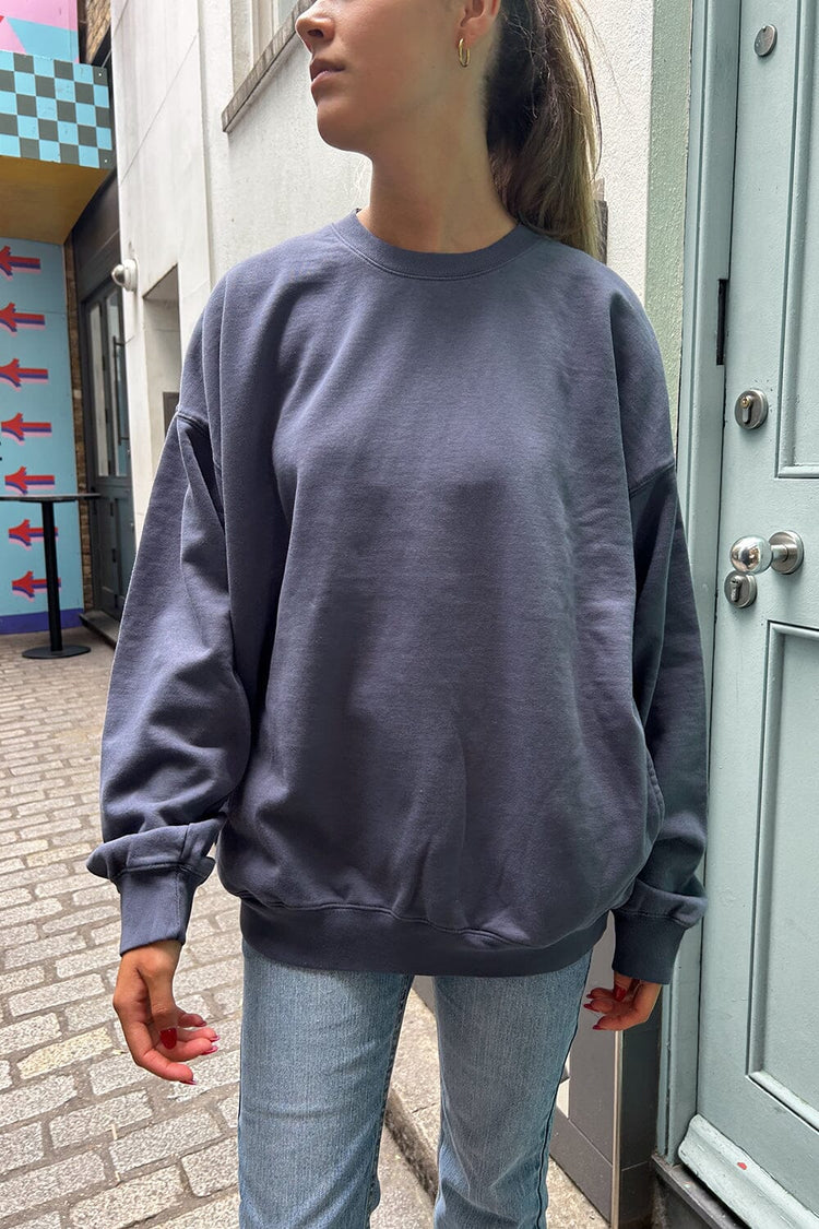Erica Oversized Sweatshirt | Faded Navy Blue / Oversized Fit