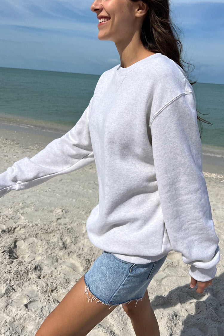 Erica Oversized Sweatshirt | Heather Grey / Oversized Fit