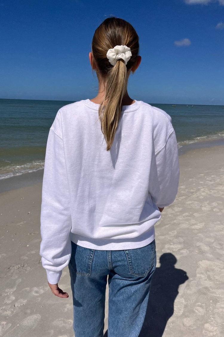 Erica USA Sweatshirt | Heather White / Oversized Fit