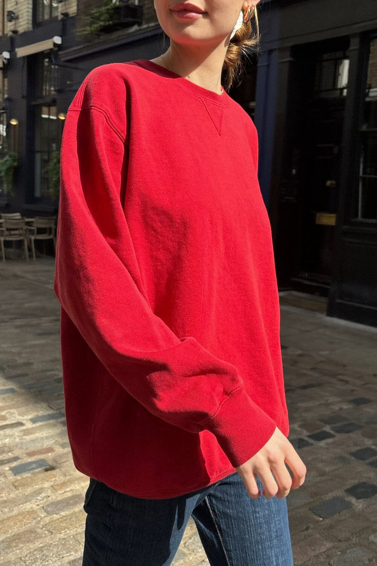 Erica Oversized Sweatshirt | Red / Oversized Fit