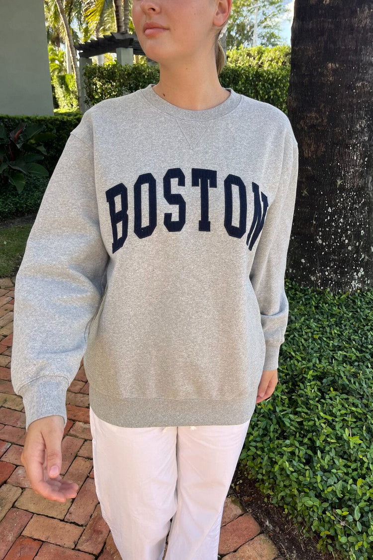 Erica Boston Sweatshirt | Grey / Oversized Fit