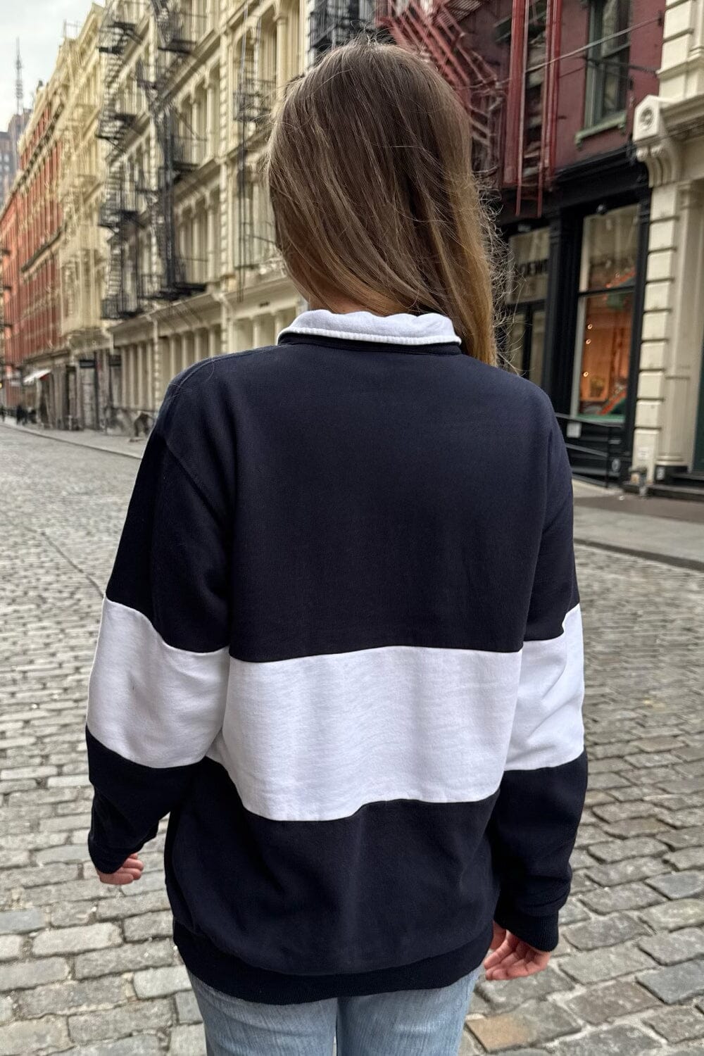 Isabella Sweatshirt | Navy Blue / Oversized Fit