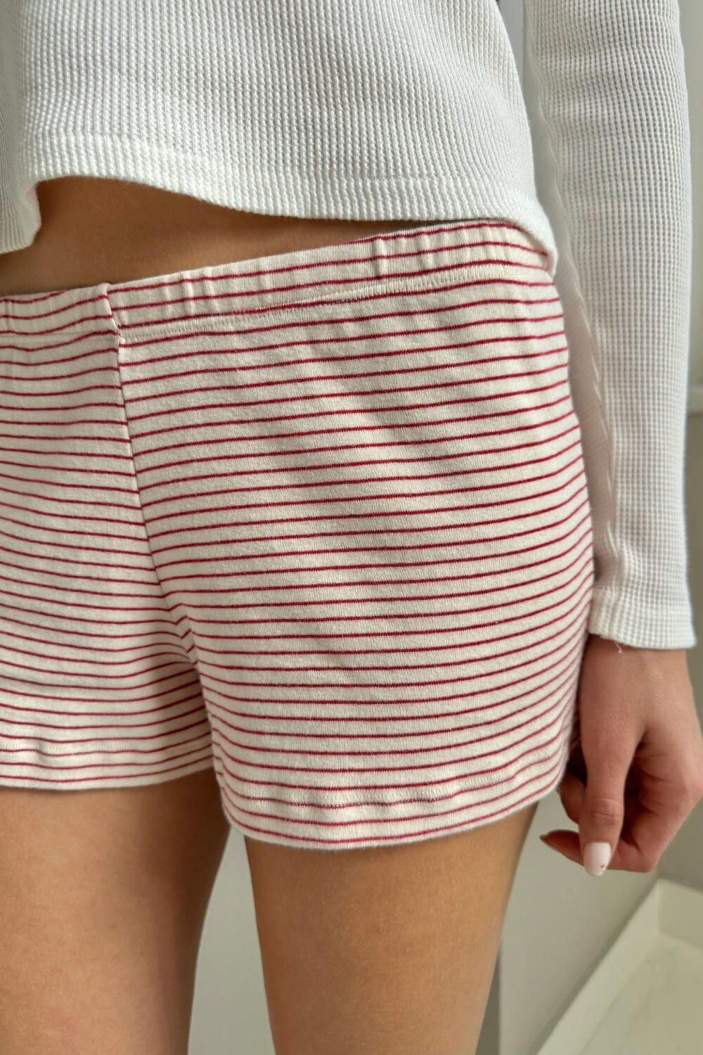 White with Red Stripes / XS/S