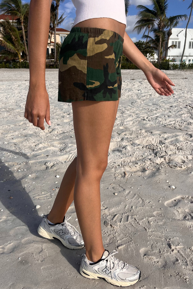 Emery Cotton Sweatshorts | Camouflage / XS/S