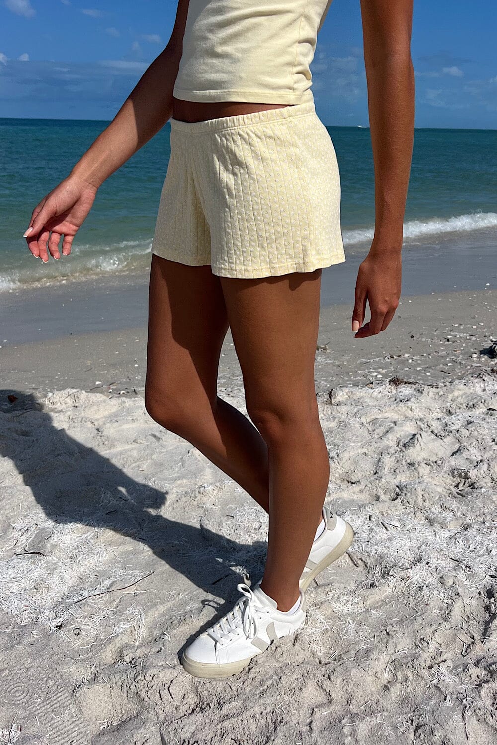 Emery Floral Eyelet Sweatshorts