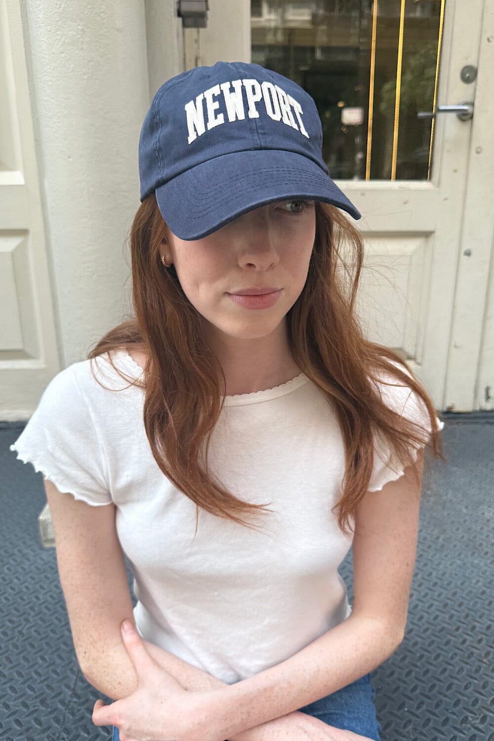 Katherine Newport Cap | Navy Blue