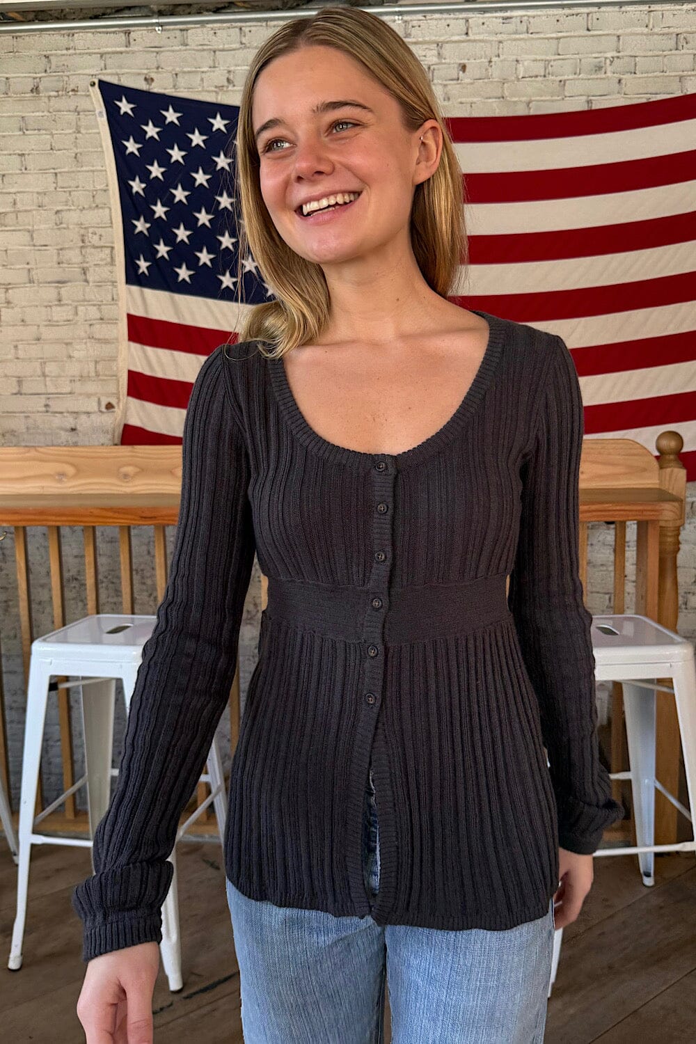 Nikki Sweater | Charcoal / S