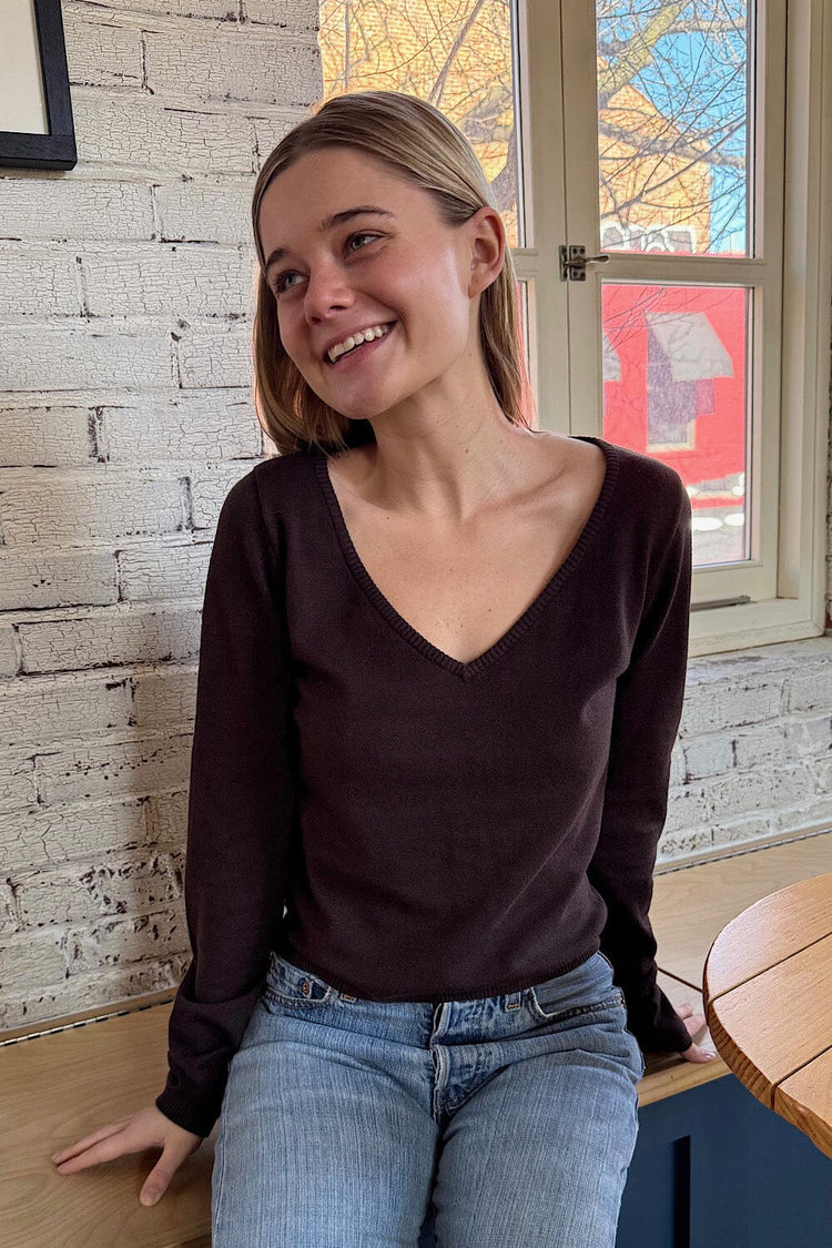 Teya Sweater | Brown / XS/S