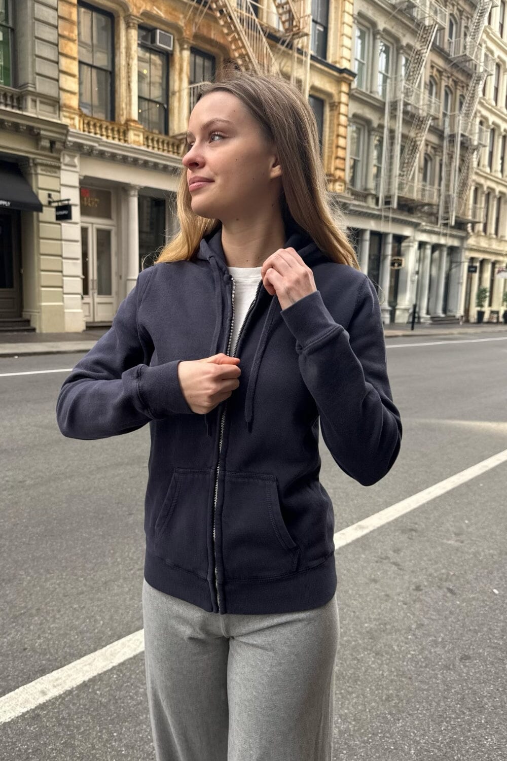 Christy Hoodie | Faded Navy Blue / XS/S