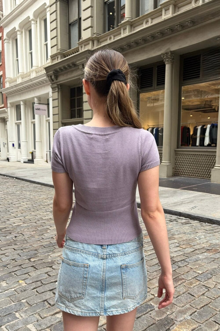 Ally Knit Top | Mauve / XS/S