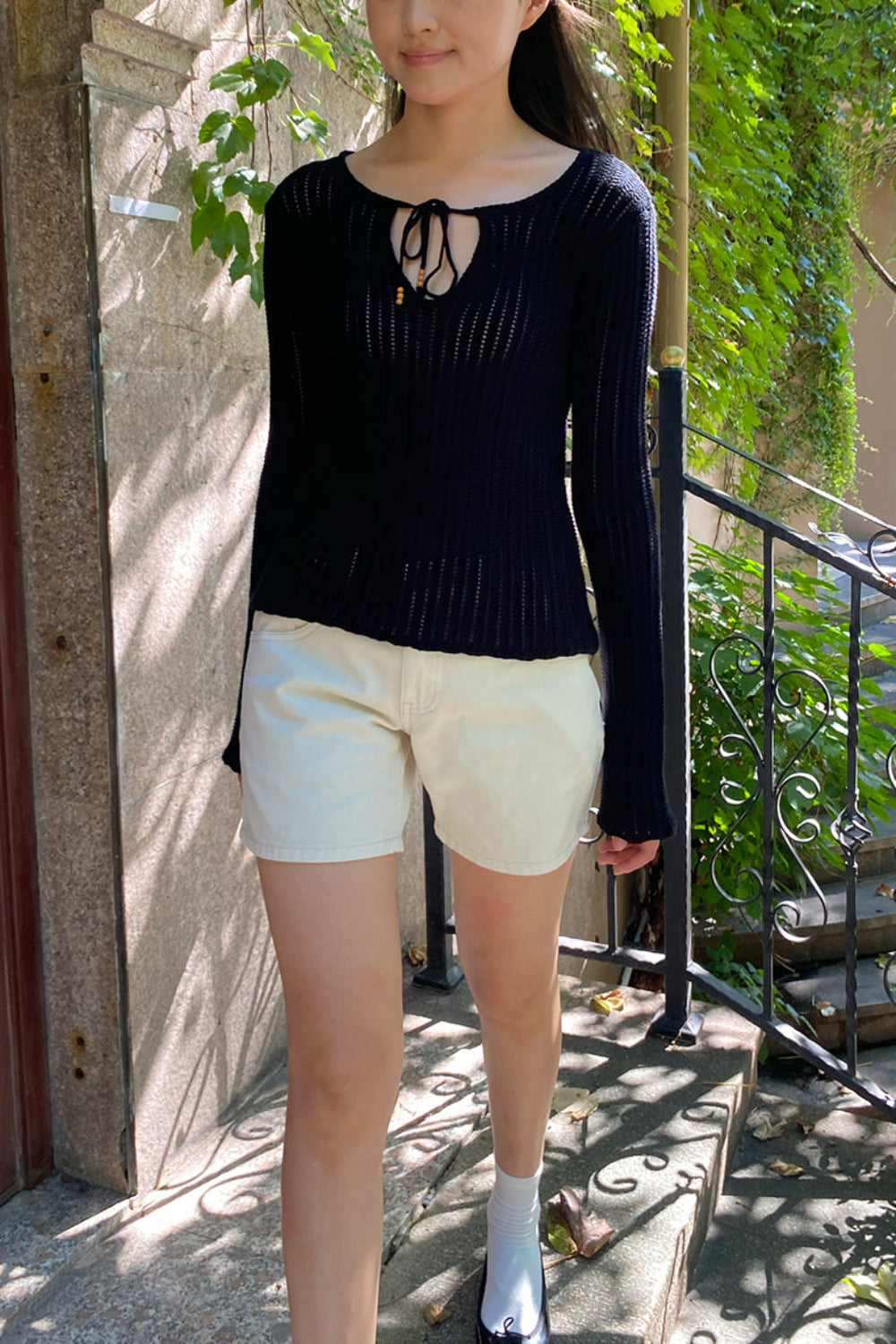 Monica Knit Top | Black / XS/S