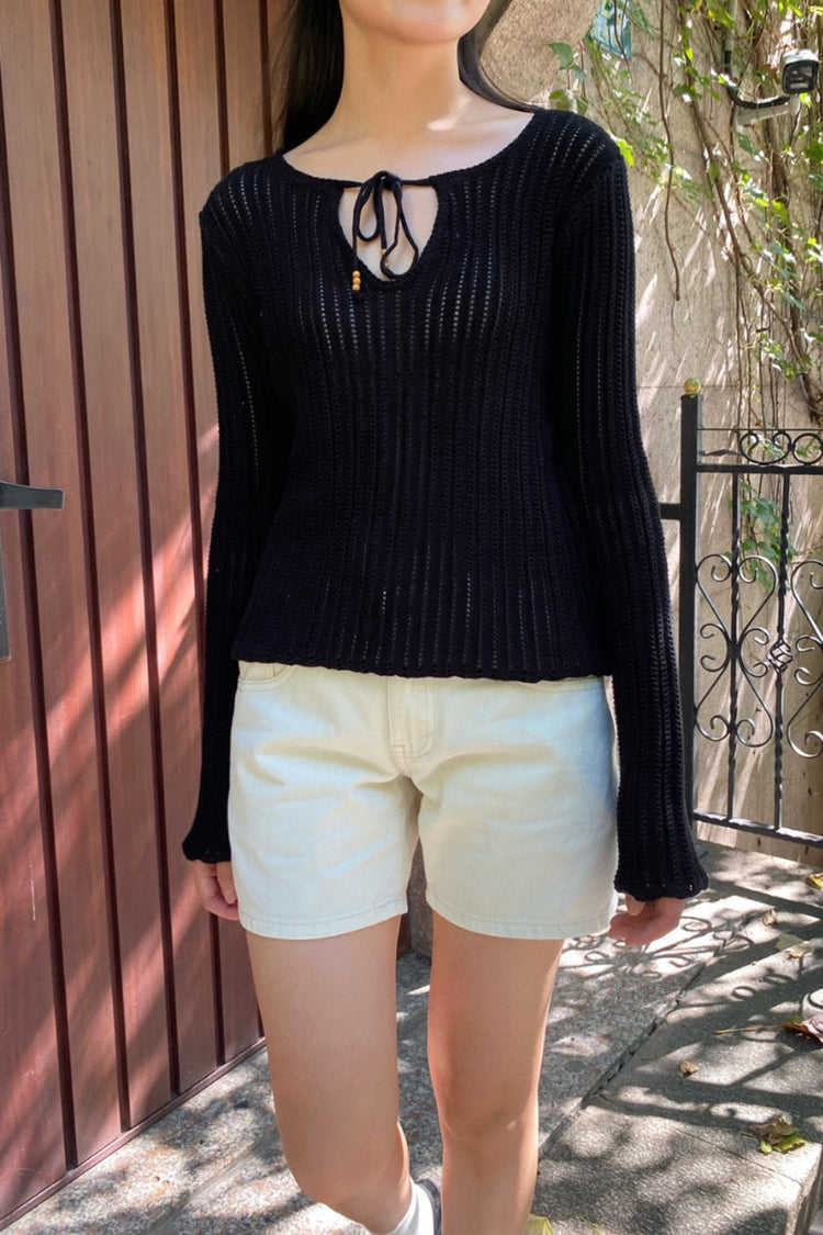 Monica Knit Top | Black / XS/S