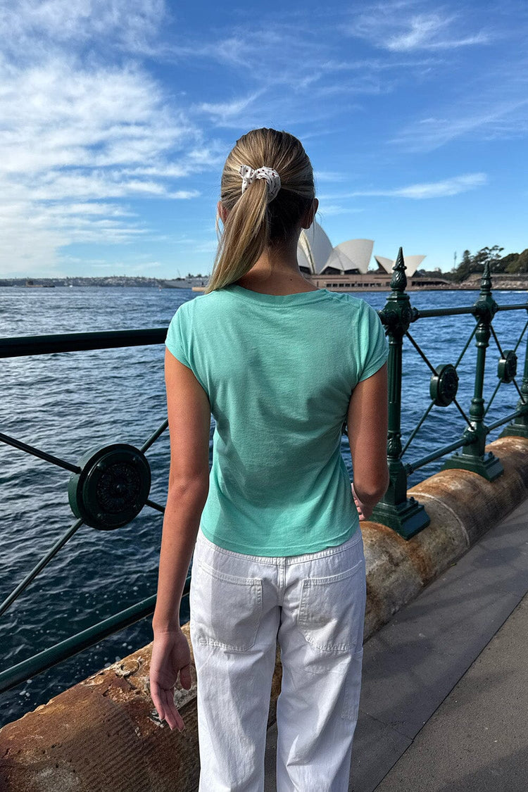 Chloe Top | Seafoam Teal / XS/S