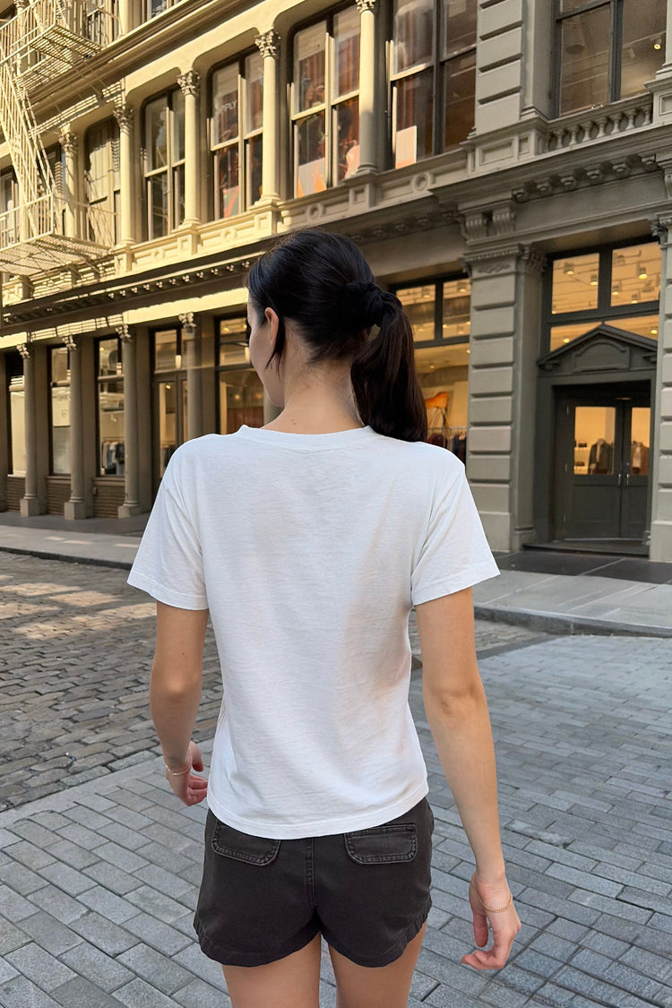 Chloe Football Top | White / XS/S