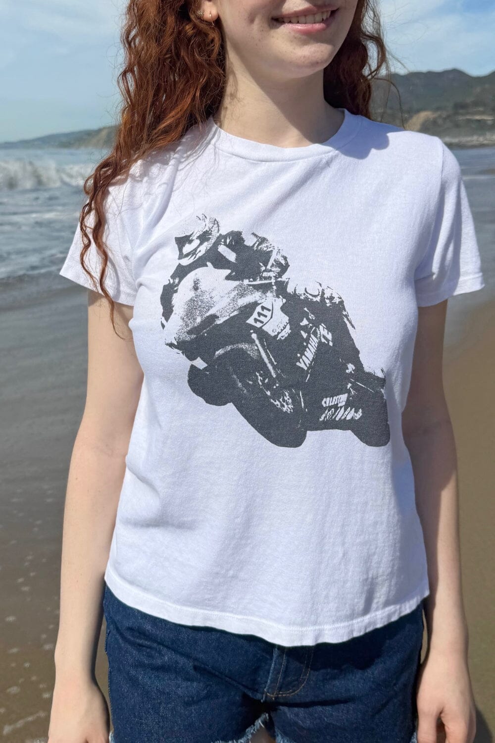 Chloe Racing Motorcycle Top | White / XS/S