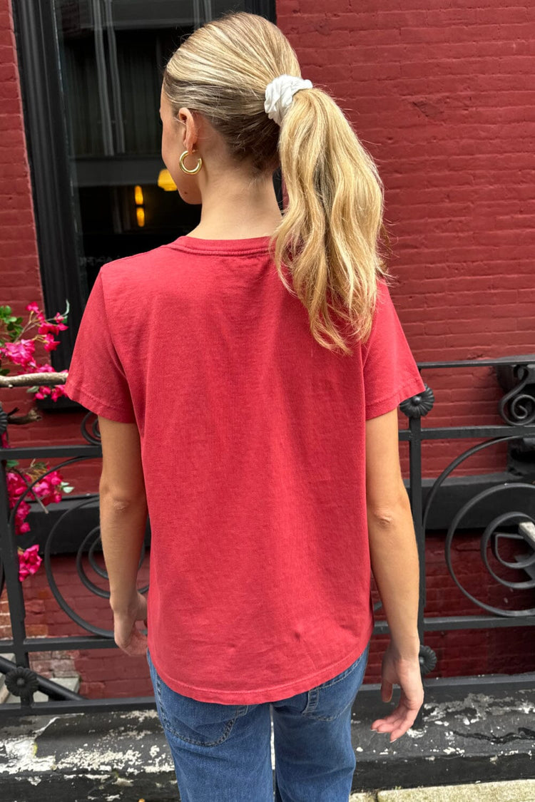 Chloe 23 Top | Red / Regular Fit