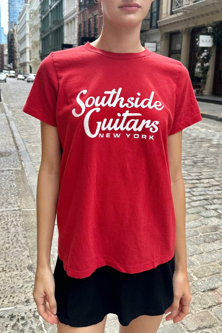 Chloe Southside Guitars Top |  Red / Regular Fit