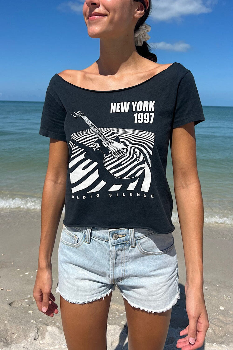 Robyn Radio Silence New York Top | Black / Regular Fit