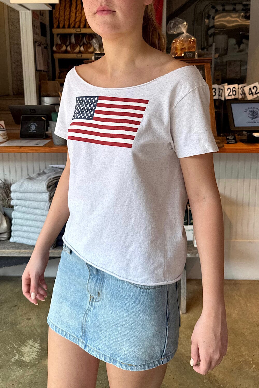 Robyn American Flag Top