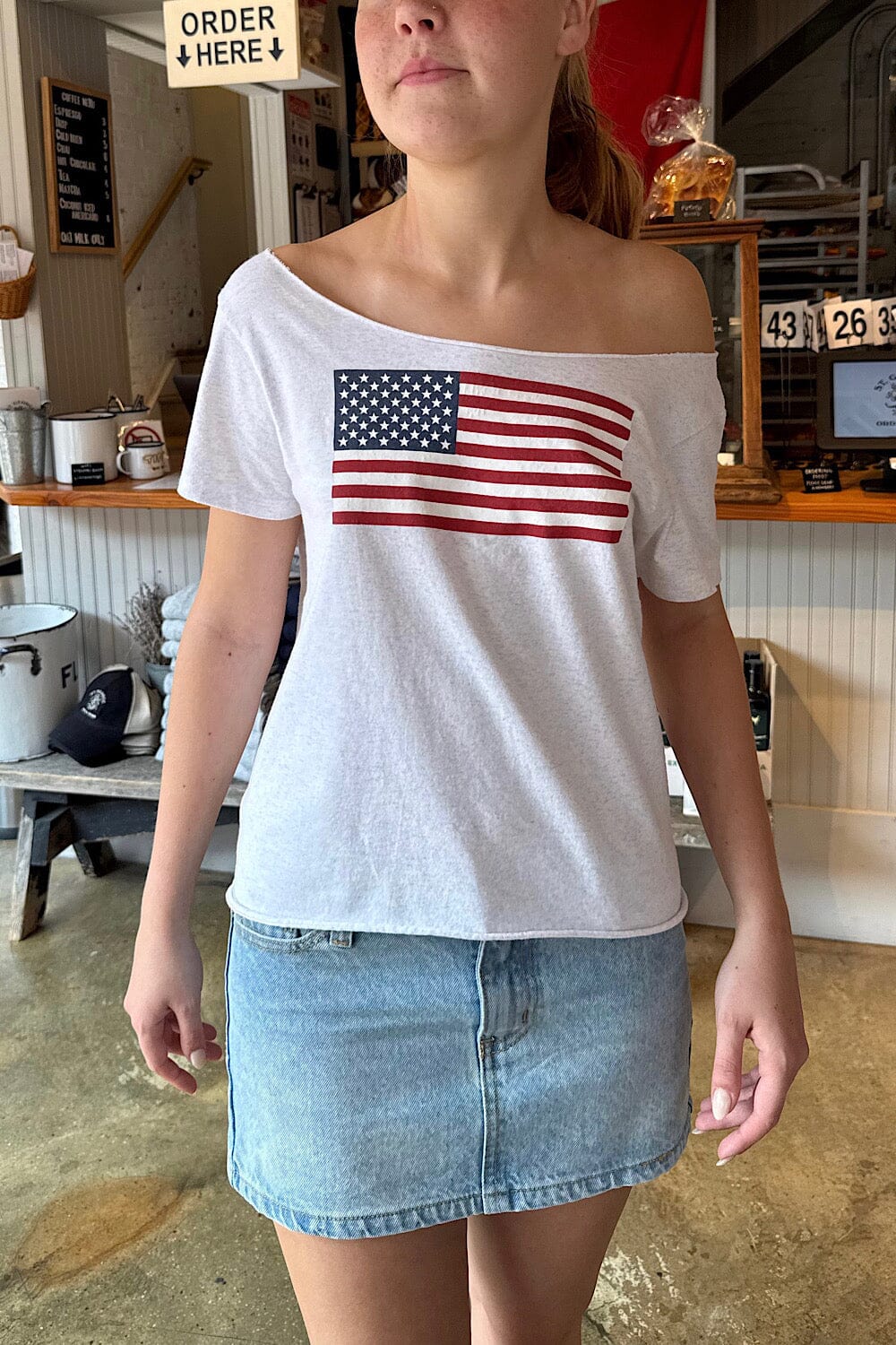 Robyn American Flag Top