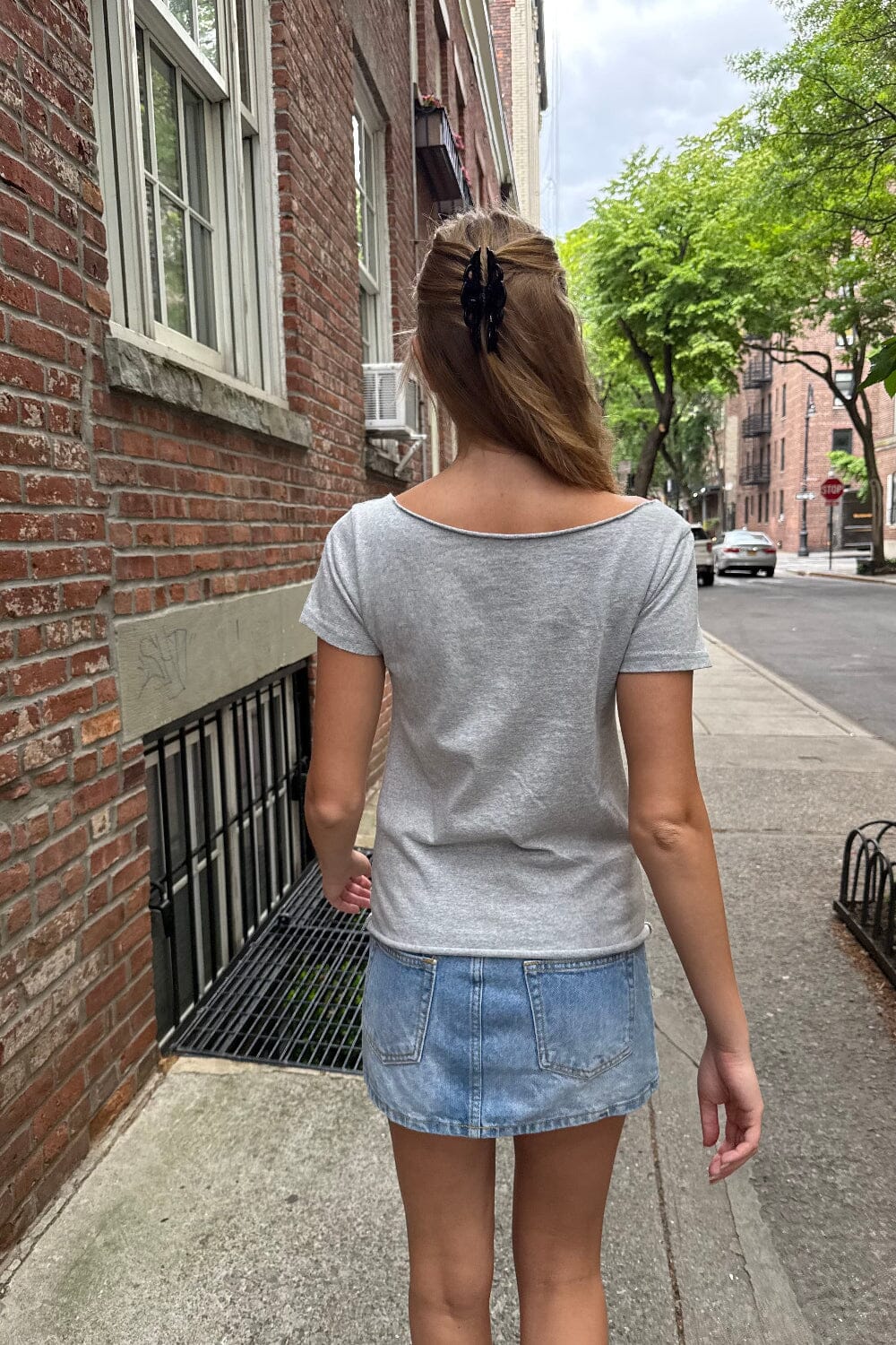 Robyn New York Top | Heather Grey / XS/S