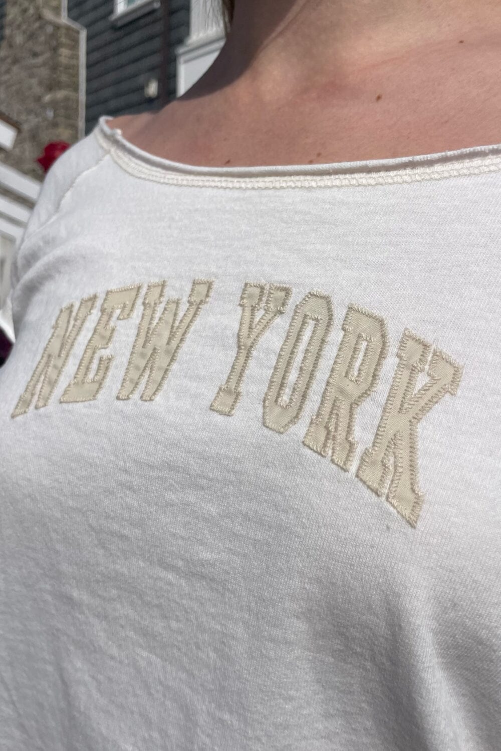 Bonnie New York Top | White / XS/S