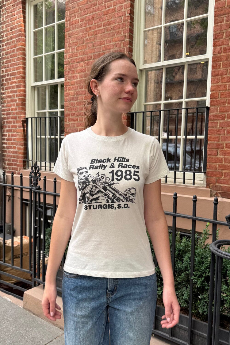Chloe Rally & Races Top | Off White / XS/S
