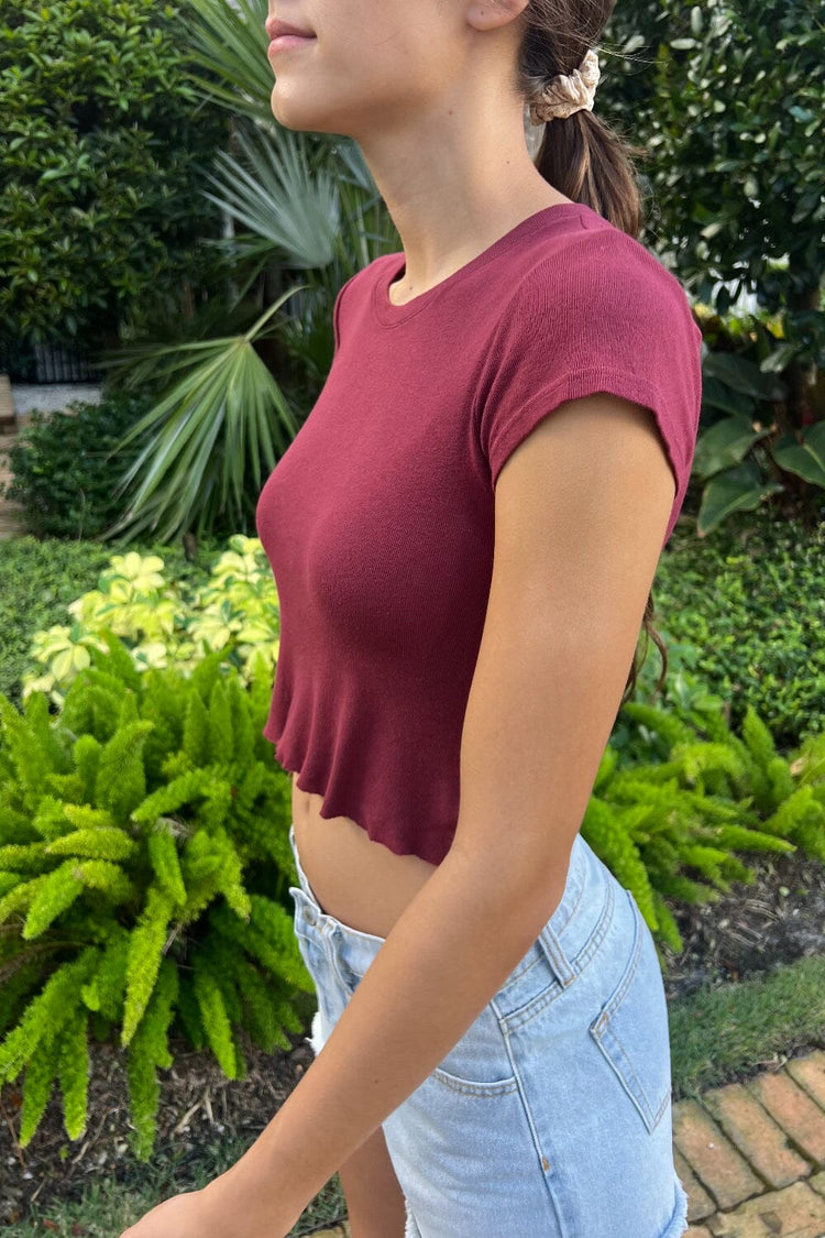 Chloe Top | Burgundy / XS/S