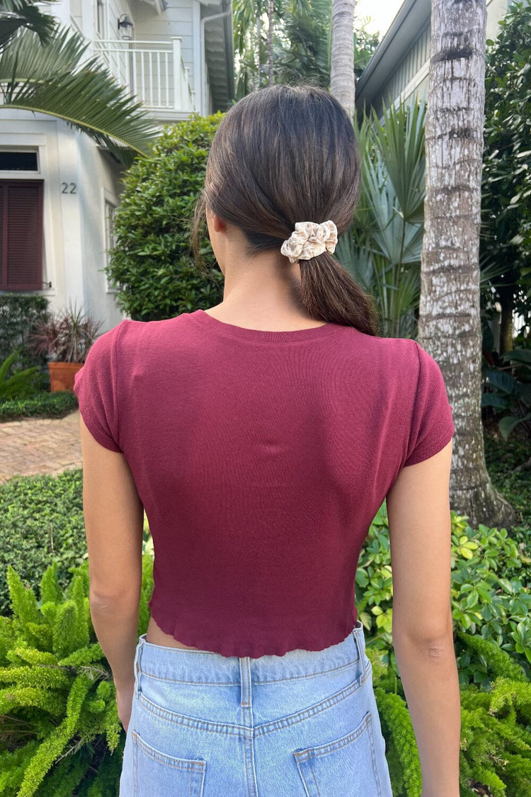 Chloe Top | Burgundy / XS/S