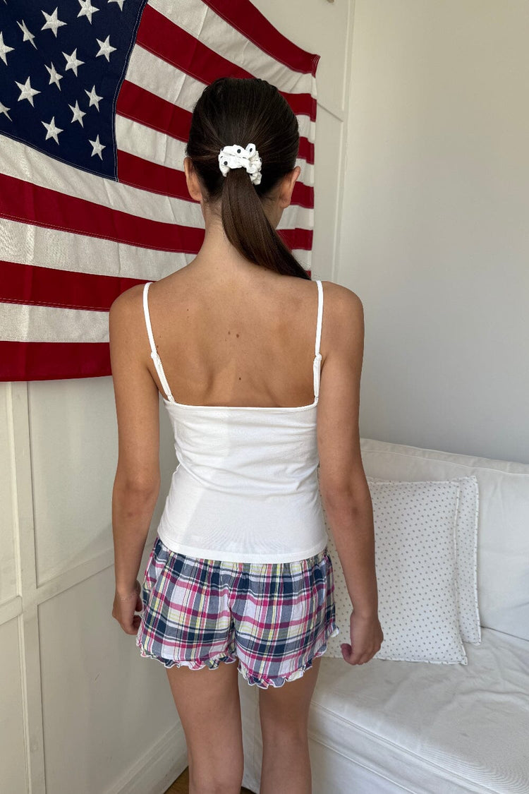 Poppy Plaid Shorts | Pink with Yellow and Blue Plaid / XS/S