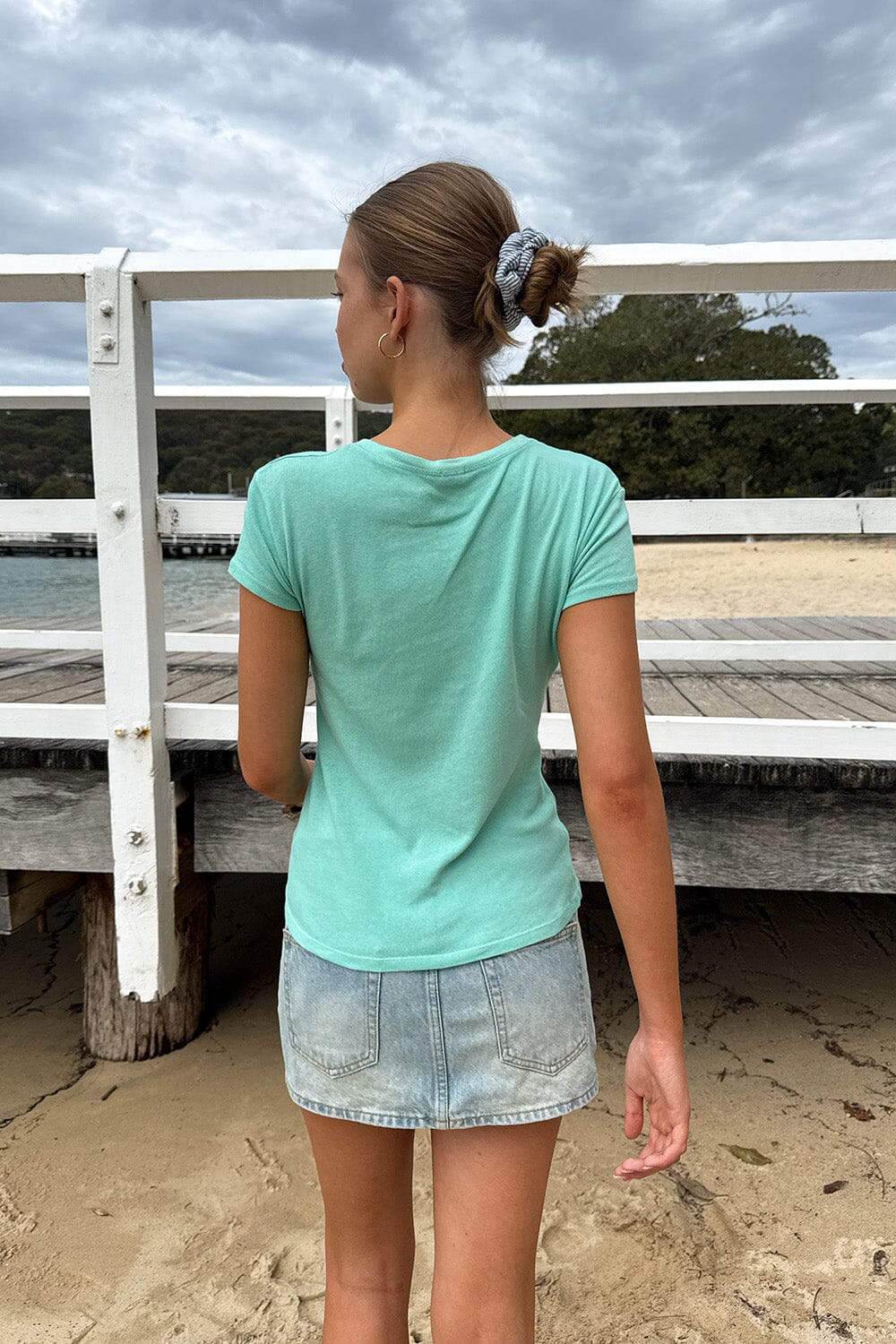 Jamie Top | Seafoam Teal / XS/S