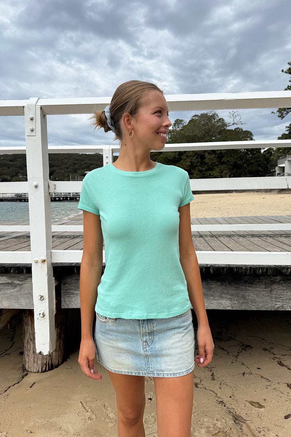 Jamie Top | Seafoam Teal / XS/S
