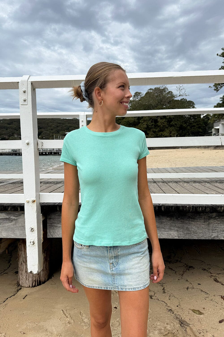 Jamie Top | Seafoam Teal / XS/S