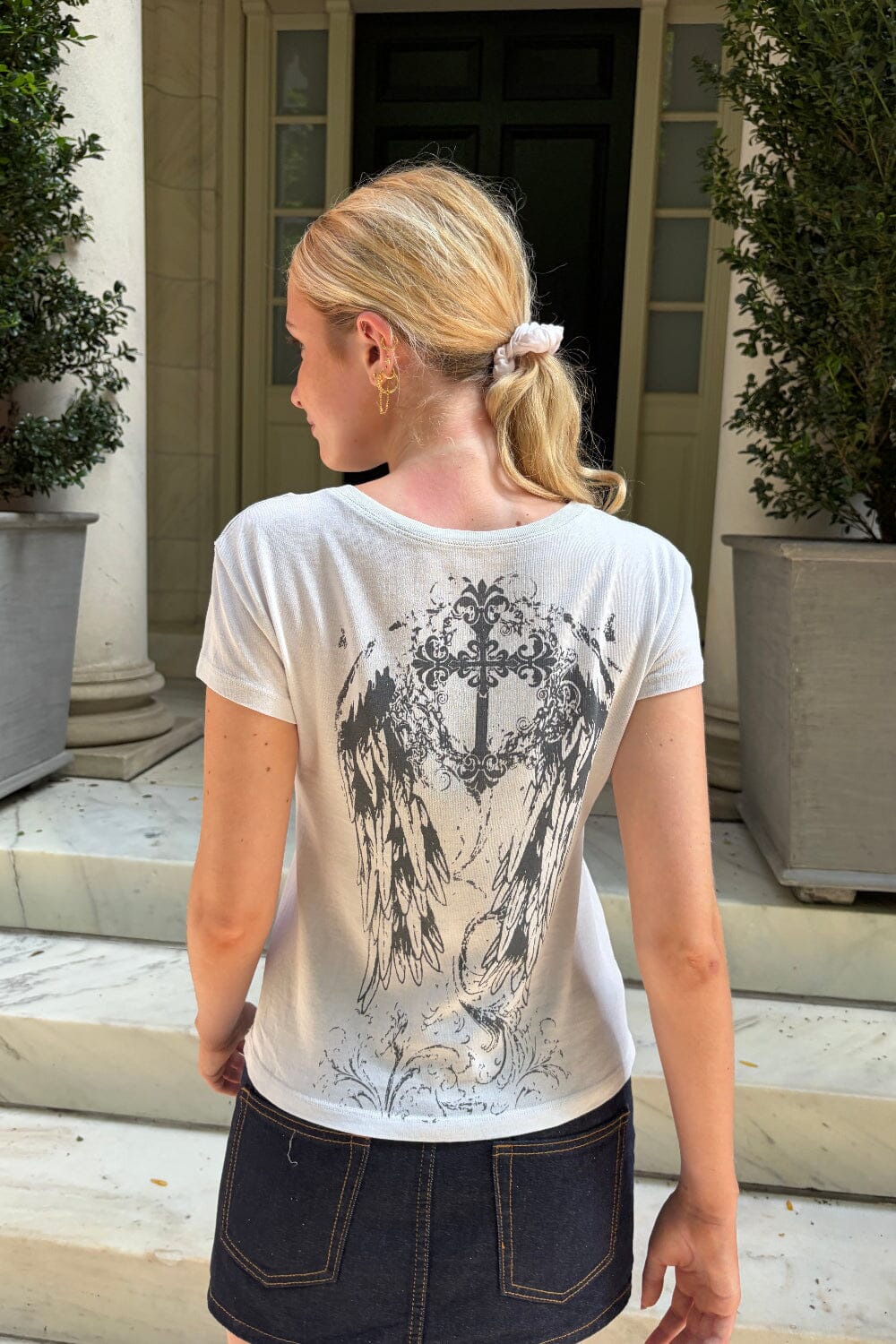 Jamie Cross Wings Top | Off White / XS/S