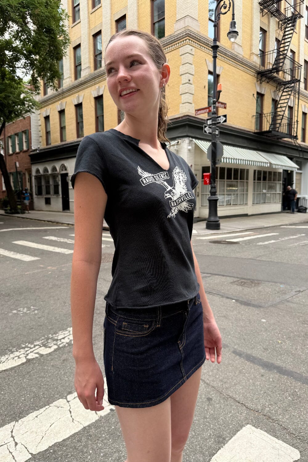 Ava Nashville Top | Black / XS/S