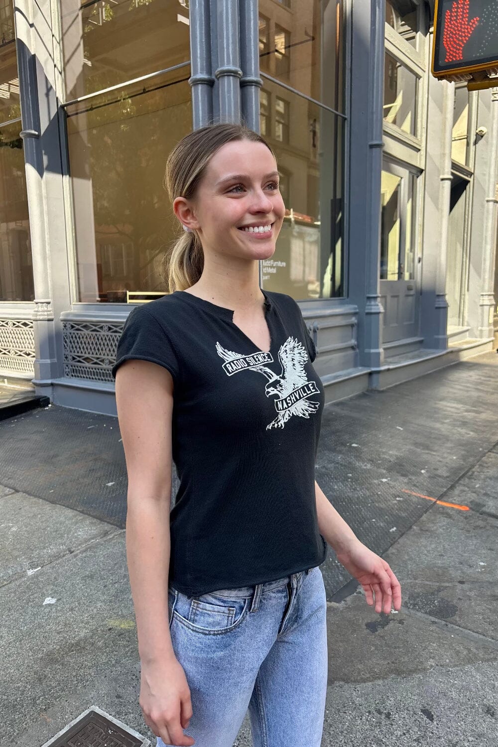 Ava Nashville Top | Black / XS/S